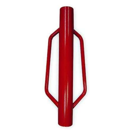 Fence Post Driver, 17.5 lb Wt, 24 in H, 2 3/4 in ID Steel Tube, Red MPN:4LVN8
