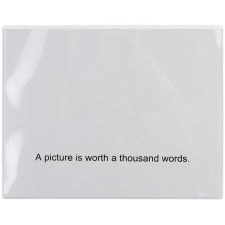 Magnetic Doc Holder, 8-1/2 Wx11 Hx1/32 In MPN:10E819