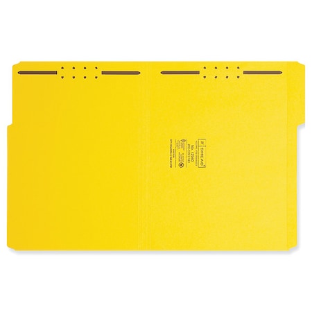 Pressboard Folder, 2 Fastener, Yellow, PK50 MPN:12940