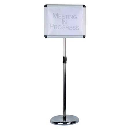 Sign Holder, Aluminum/Steel, Pedestal MPN:44ZC27