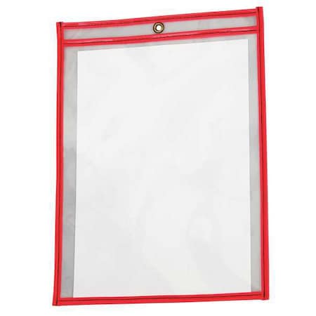 Shop Ticket Holder, Clear;Red, 13