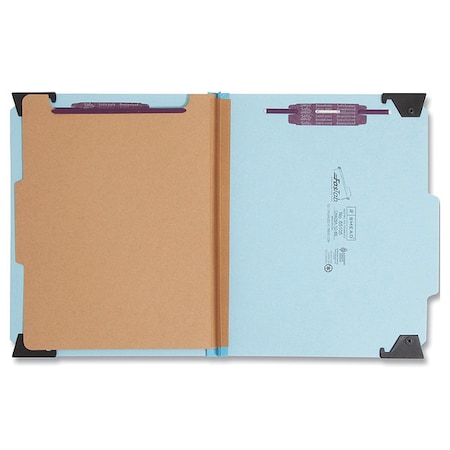 Hanging Pressboard Folder, 4 Section, Blue MPN:65105