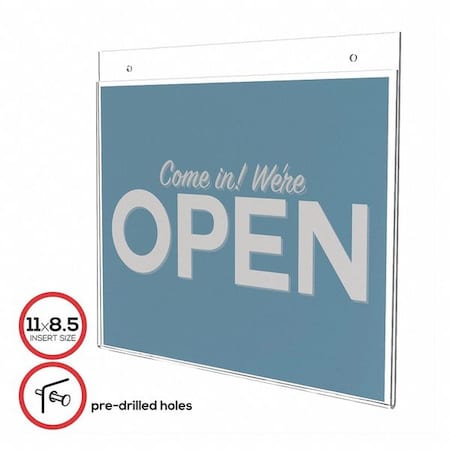 Wall Sign Holder, Single Sided, 11X8.5