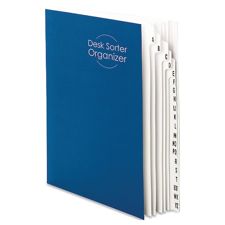Navy Blue Desk Folder, A-Z MPN:89282