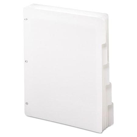Index, 3 Ring Binder Divider, White, PK20 MPN:89415