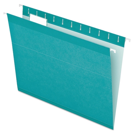 Hanging File Folders, Aqua, 8 1/2in H, PK25 MPN:PFX415215AQU
