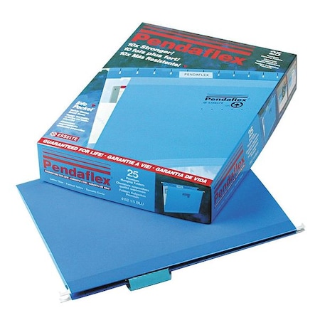 Hanging File Folders, Blue, 8 1/2in H, PK25 MPN:PFX415215BLU