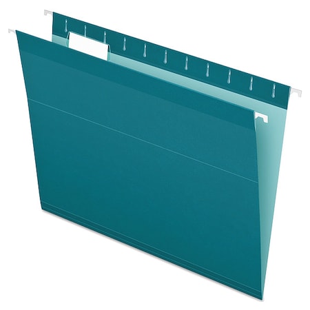 Hanging File Folders, Teal, 8 1/2in H, PK25 MPN:PFX415215TEA