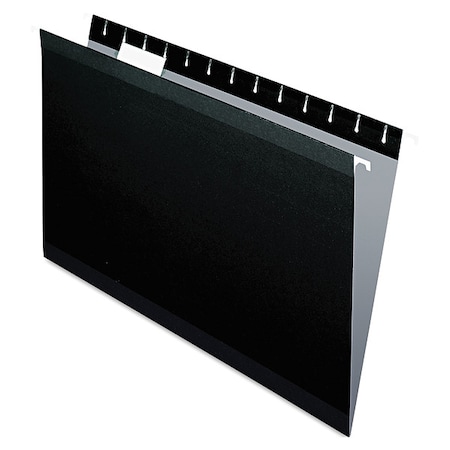 Hanging File Folders, Black, 8.5in H, PK25 MPN:PFX415315BLA