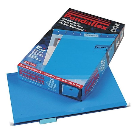 Hanging File Folders, Blue, 8 1/2in H, PK25 MPN:PFX415315BLU