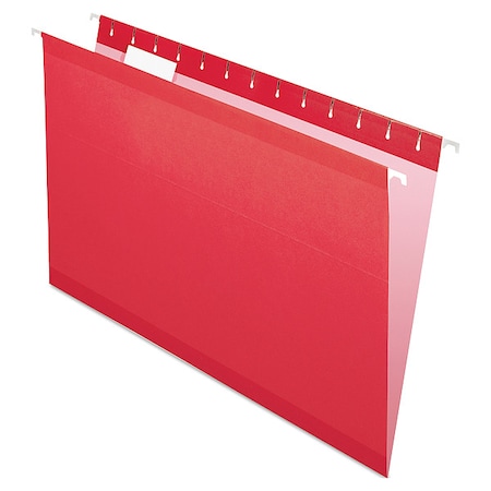 Hanging File Folders, Red, 8 1/2in H, PK25 MPN:PFX415315RED