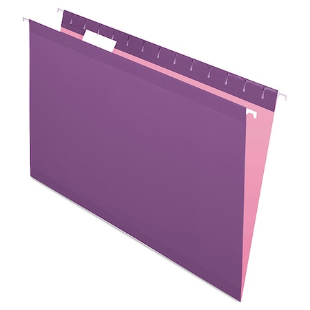 Hanging File Folders, Violet, 8.5in H, PK25 MPN:PFX415315VIO