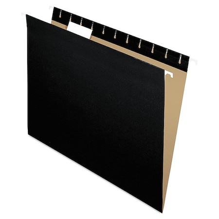 Hanging File Folders, Black, 8.5in H, PK25 MPN:PFX81605