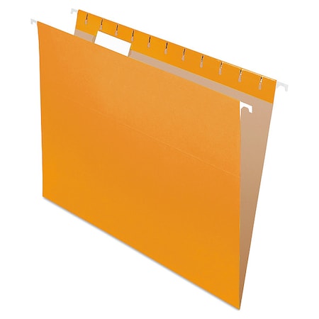 Hanging File Folders, Orange, 8.5in H, PK25 MPN:PFX81607