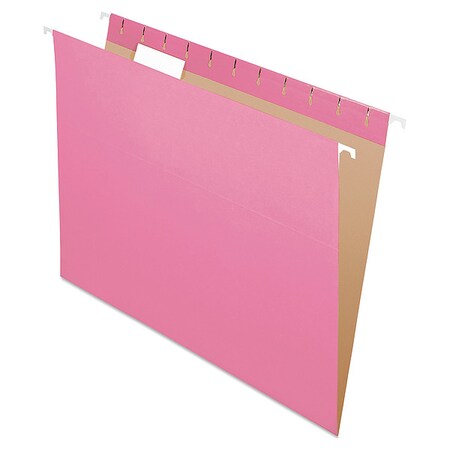 Hanging File Folders, Pink, 8 1/2in H, PK25 MPN:PFX81609