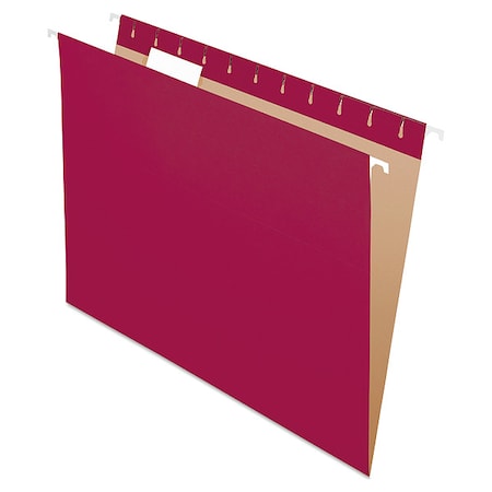 Hanging File Folders, Burgundy, 8.4