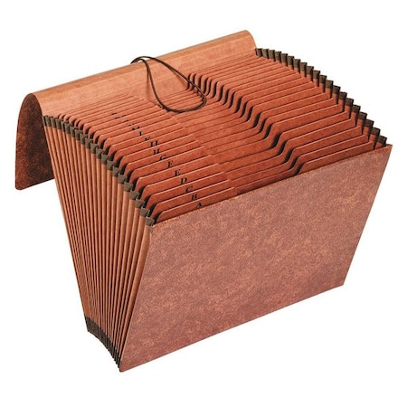 Heavy-Duty Expanding File, 21 Sections, Elastic Cord Closure, 1/3-Cut Tabs, Letter Size, Redrope MPN:R117ALHD