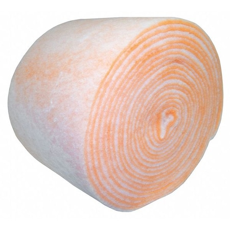 24 in x 90 ft x 1 in Polyester Air Filter Roll, MERV 8, Orange/White (Formerly Air Handler) MPN:2JRV7