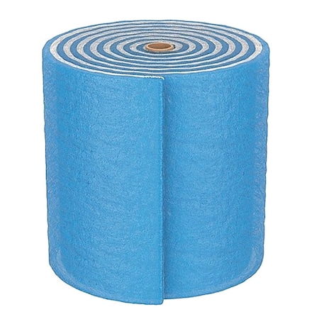 24 in x 90 ft x 1 in Polyester Air Filter Roll, MERV 7, Blue/White (Formerly Air Handler) MPN:4WZ69
