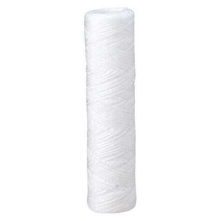 String Wound Filter Cartridge, 10 gpm, 5 Micron, 2-1/4