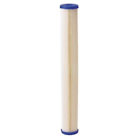 Pleated Filter Cartridge, 10 gpm, 20 Micron, 2-7/8