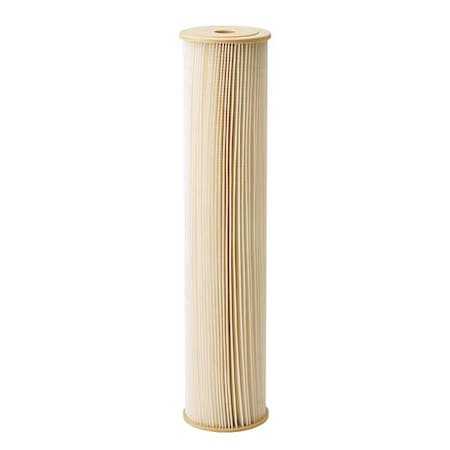 Pleated Filter Cartridge, 20 gpm, 1 Micron, 4-1/2