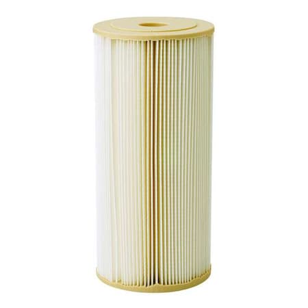 Pleated Filter Cartridge, 20 gpm, 1 Micron, 4-1/2