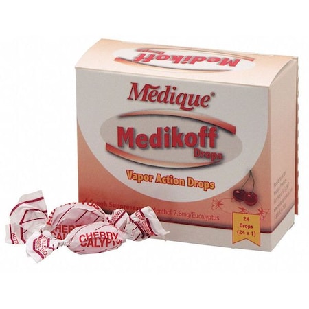 Cough Drop, Menthol, 7.6mg, Cherry, PK24 MPN:05064