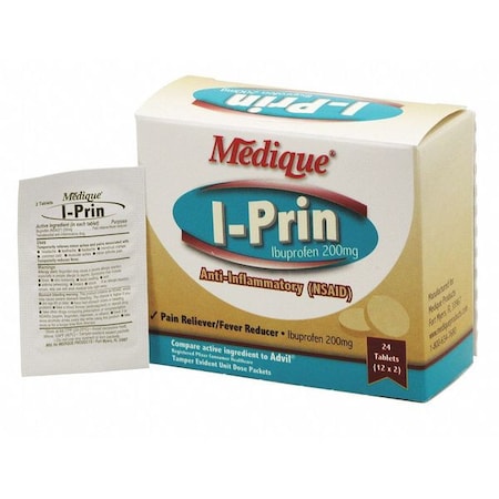 Ibuprofen Pain/Fever Reducer, 200mg, PK24 MPN:10064