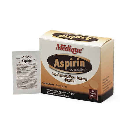 Aspirin Pain/Fever Reducer, 325mg, PK24 MPN:11664