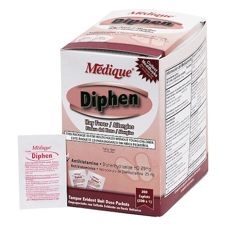Sinus and Allergy, Tablet, 25mg Size, PK200 MPN:18447