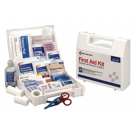 First Aid Kit and Housing, Plastic 109 Components, 25 People Served MPN:223-AN