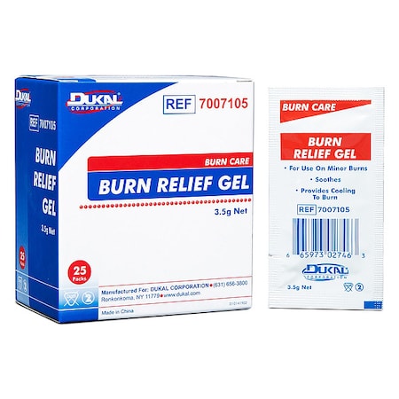 Burn Aid Gel, Packet, 1/8 oz., PK25 MPN:3066