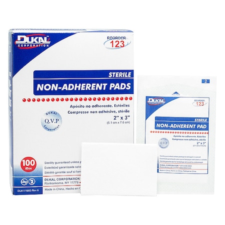 Non-Adherent Pad, Sterile, Rayon, PK100 MPN:3JME4