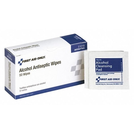 Alcohol Pads, Antiseptics, Wipes, 0.030 oz., PK50 MPN:51019
