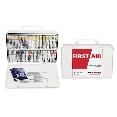 First Aid Kit and Housing, Plastic 211 Components, 40 People Served MPN:54571