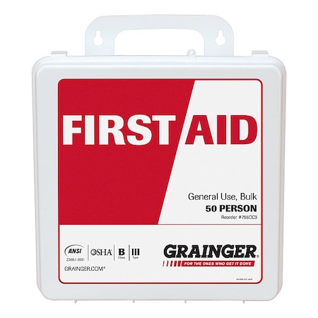 First Aid Kit and Housing, Plastic 210 Components, 50 People Served MPN:54762-021