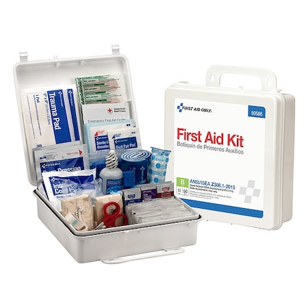 First Aid Kit and Housing, Plastic 195 Components, 50 People Served MPN:54762