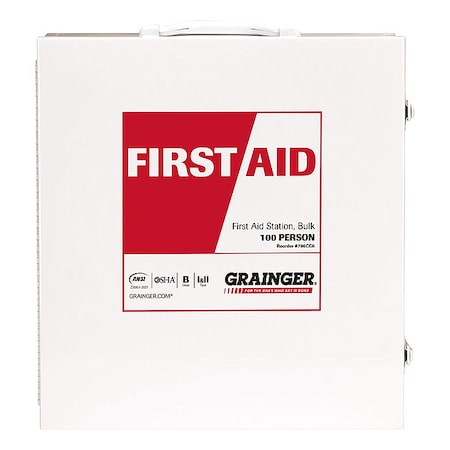 First Aid Kit and Housing, Metal 687 Components, 100 People Served MPN:54766-021