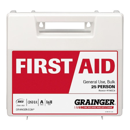 First Aid Kit and Housing, Plastic 94 Components, 25 People Served MPN:54771-021