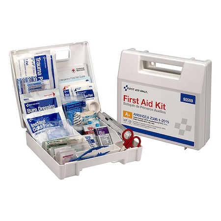 First Aid Kit and Housing, Plastic 141 Components, 25 People Served MPN:54772