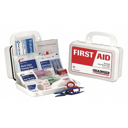 First Aid Kit and Housing, Plastic 47 Components, 1 People Served MPN:59026