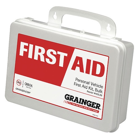 First Aid Kit and Housing, Plastic 91 Components, 10 People Served MPN:59320