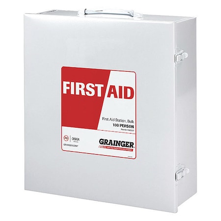 First Aid Kit and Housing, Metal 318 Components, 100 People Served MPN:59331
