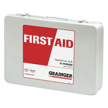 First Aid Kit and Housing, Metal 218 Components, 75 People Served MPN:59391