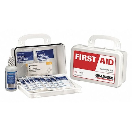 First Aid Kit and Housing, Plastic 27 Components, 1 People Served MPN:59468
