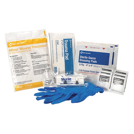 Wound Dressing Kit, Plastic Not Applicable, 14 Components, 1 People Served MPN:71-030