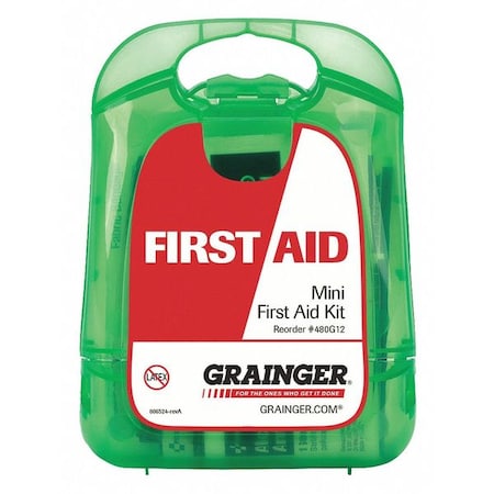 First Aid Kit and Housing, Plastic 17 Components, 1 People Served MPN:91066