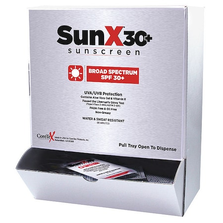 Sunscreen, Cream, Box, Wrapped Packets MPN:91068