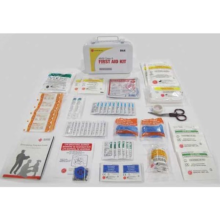 First Aid Kit and Housing, Metal 71 Components, 10 People Served MPN:9999-2156